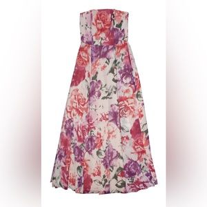 BB Dakota Occasion strapless floral maxidress *NWT*